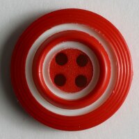 3 Stück, 23mm Knopf, rot, Dill , Made in Germany