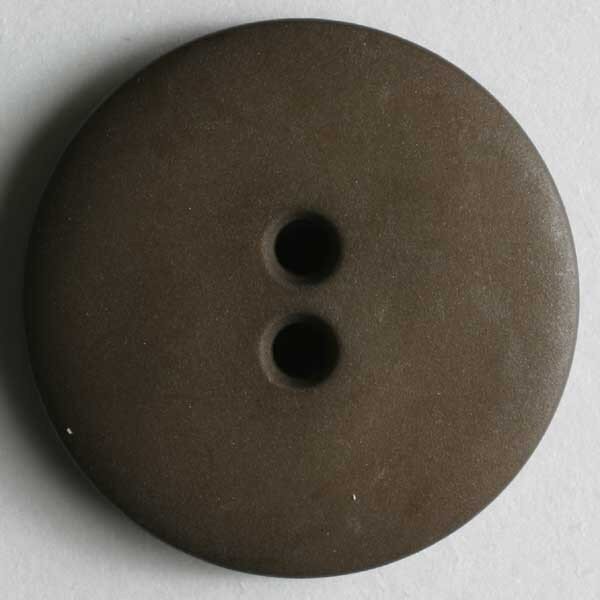 6 Stück, 15mm Knopf, braun, Dill , Made in Germany