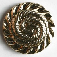 3 Stück, 20mm Knopf, echt vergoldet, Dill , Made in...