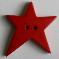 3 Stück, 28mm Knopf, rot, Dill , Made in Germany