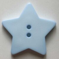 2 Stück, 15mm Knopf, blau, Dill , Made in Germany