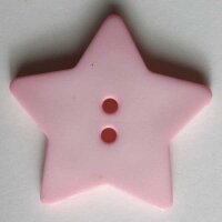 6 Stück, 15mm Knopf, pink, Dill , Made in Germany