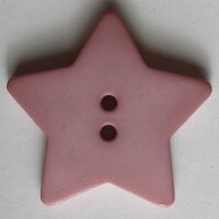 6 Stück, 15mm Knopf, pink, Dill , Made in Germany