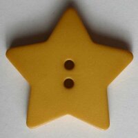 6 Stück, 15mm Knopf, gelb, Dill , Made in Germany