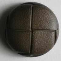 3 Stück, 25mm Knopf, braun, Dill , Made in Germany