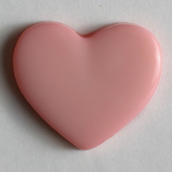 6 Stück, 13mm Kinderknopf, pink, Dill , Made in Germany