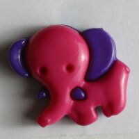 3 Stück, 20mm Kinderknopf, dunkelrot, Dill , Made in...