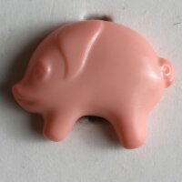 6 Stück, 18mm Kinderknopf, pink, Dill , Made in Germany