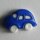 1 Stück, 20mm Kinderknopf, blau, Dill , Made in Germany