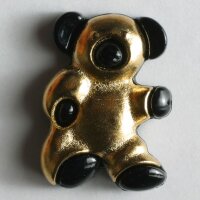 3 Stück, 18mm Kinderknopf, echt vergoldet, Dill ,...
