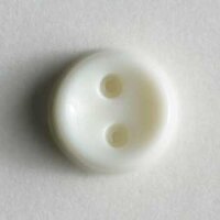 6 Stück, 7mm Kinderknopf, weiss, Dill , Made in Germany