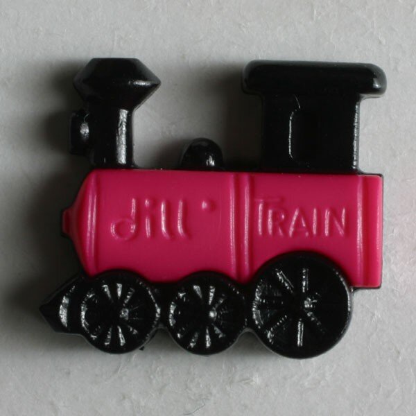 5 Stück, 20mm Kinderknopf, schwarz, Dill , Made in Germany