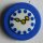 3 Stück, 18mm Kinderknopf, blau, Dill , Made in Germany