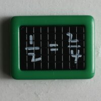 3 Stück, 22mm Kinderknopf, grün, Dill , Made in...