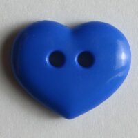 6 Stück, 15mm Kinderknopf, blau, Dill , Made in Germany