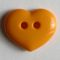6 Stück, 15mm Kinderknopf, orange, Dill , Made in...