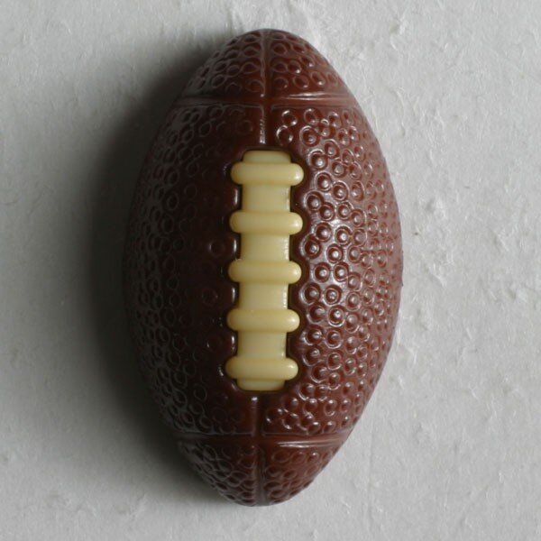 3 Stück, 20mm Kinderknopf, braun, Dill , Made in Germany