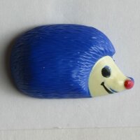 3 Stück, 18mm Kinderknopf, blau, Dill , Made in Germany