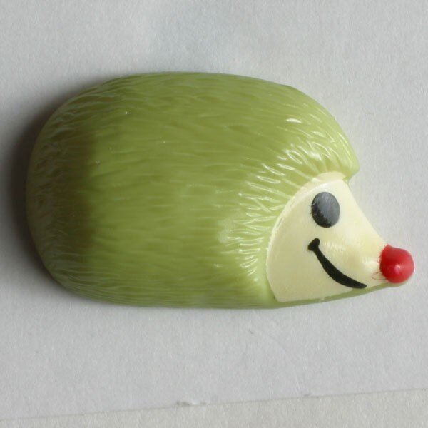 3 Stück, 18mm Kinderknopf, grün, Dill , Made in Germany