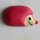 3 Stück, 18mm Kinderknopf, pink, Dill , Made in Germany