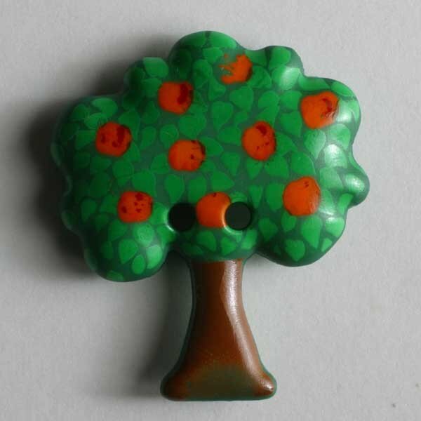 3 Stück, 30mm Kinderknopf, grün, Dill , Made in Germany
