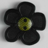 3 Stück, 20mm Kinderknopf, schwarz, Dill , Made in...
