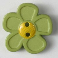 3 Stück, 20mm Kinderknopf, grün, Dill , Made in...