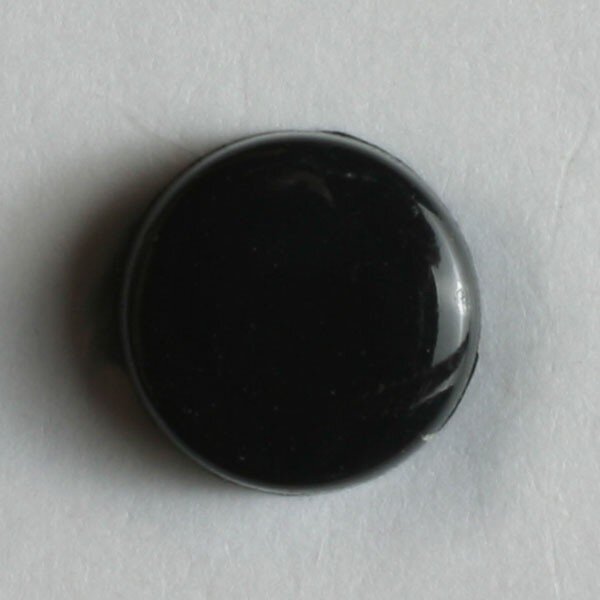 1 Stück, 7mm Kinderknopf, schwarz, Dill , Made in Germany