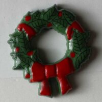 3 Stück, 28mm Kinderknopf, grün, Dill , Made in...