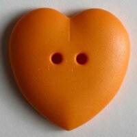 3 Stück, 23mm Kinderknopf, orange, Dill , Made in...