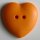 3 Stück, 23mm Kinderknopf, orange, Dill , Made in Germany