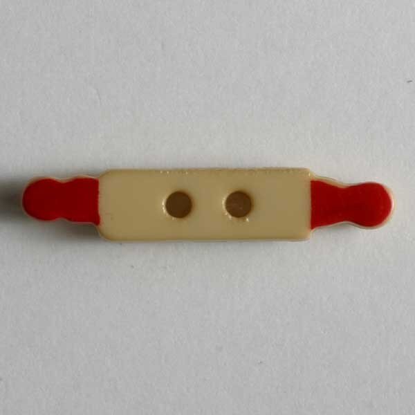 3 Stück, 25mm Kinderknopf, beige, Dill , Made in Germany