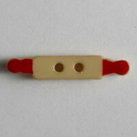 3 Stück, 25mm Kinderknopf, beige, Dill , Made in...