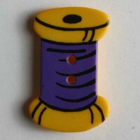 3 Stück, 25mm Kinderknopf, gelb, Dill , Made in Germany