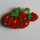3 Stück, 25mm Kinderknopf, rot, Dill , Made in Germany
