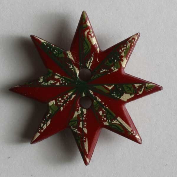 3 Stück, 20mm Kinderknopf, dunkelrot, Dill , Made in Germany