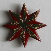 3 Stück, 20mm Kinderknopf, dunkelrot, Dill , Made in...