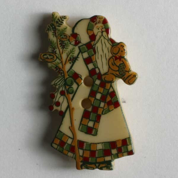 3 Stück, 25mm Kinderknopf, beige, Dill , Made in Germany