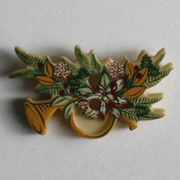 3 Stück, 25mm Kinderknopf, beige, Dill , Made in Germany