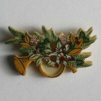 3 Stück, 25mm Kinderknopf, beige, Dill , Made in...
