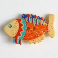 3 Stück, 30mm Kinderknopf, gelb, Dill , Made in Germany