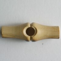 3 Stück, 25mm Holzknopf, braun, Dill , Made in Germany