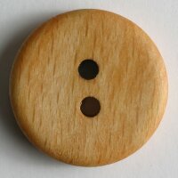 3 Stück, 28mm Holzknopf, braun, Dill , Made in Germany