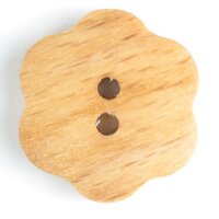 3 Stück, 20mm Holzknopf, braun, Dill , Made in Germany
