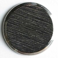 2 Stück, 20mm Vollmetallknopf, silber, Dill , Made...