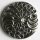 3 Stück, 25mm Vollmetallknopf, altsilber, Dill , Made in Germany