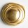 3 Stück, 28mm Vollmetallknopf, mattgold, Dill , Made in Germany