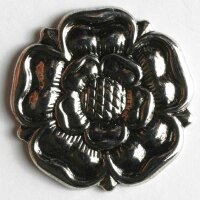 3 Stück, 19mm Vollmetallknopf, altsilber, Dill ,...