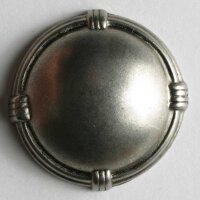 3 Stück, 18mm Vollmetallknopf, mattsilber, Dill ,...