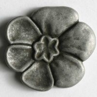 3 Stück, 18mm Vollmetallknopf, altzinn, Dill , Made...